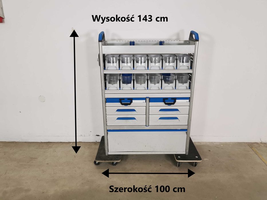 Zabudowa serwisowa warsztatowa regał samochodowy serwis ZESTAW SORTIMO