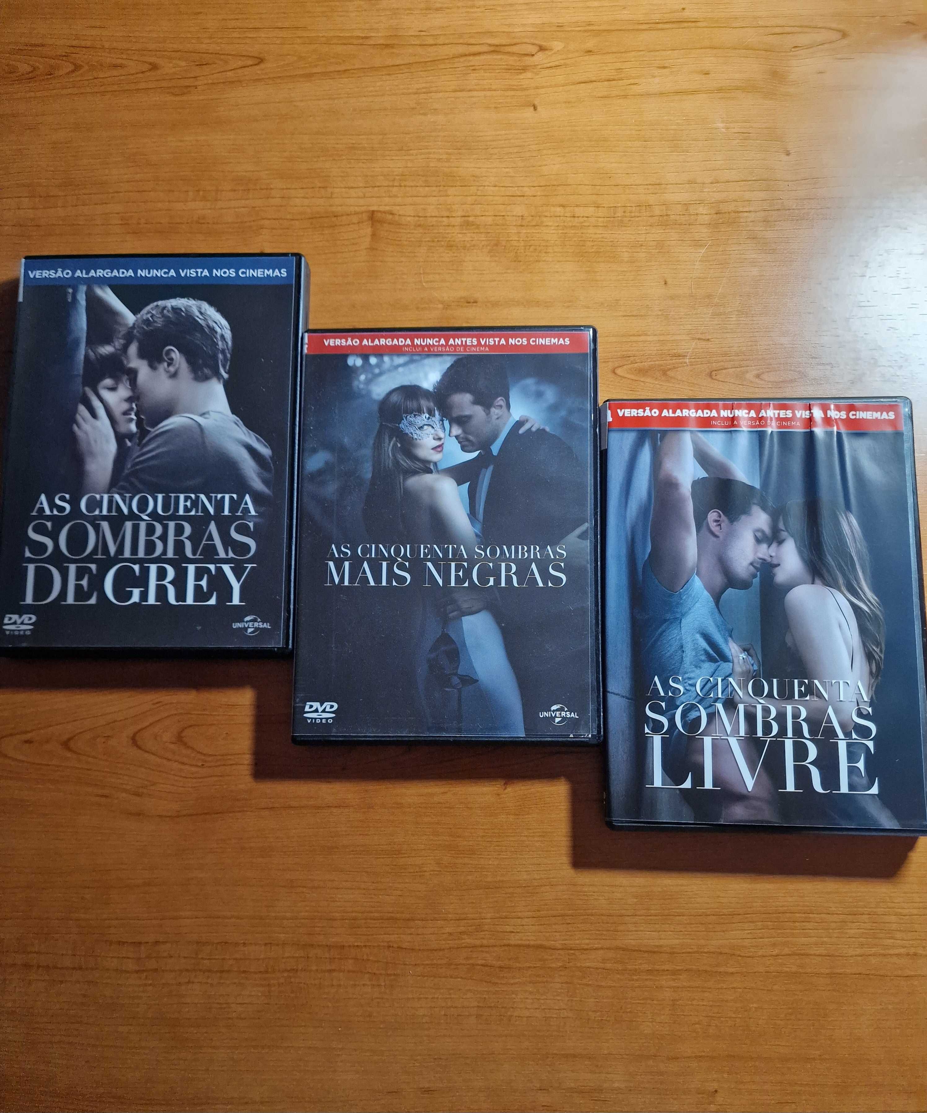 Trilogia AS CINQUENTA SOMBRAS DE GREY - Os 3 filmes desta saga erótica