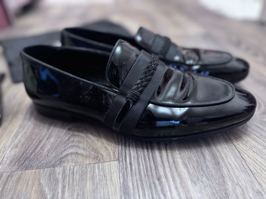 Чоловічі лаковані туфлі (лофери) Giardini 42 р