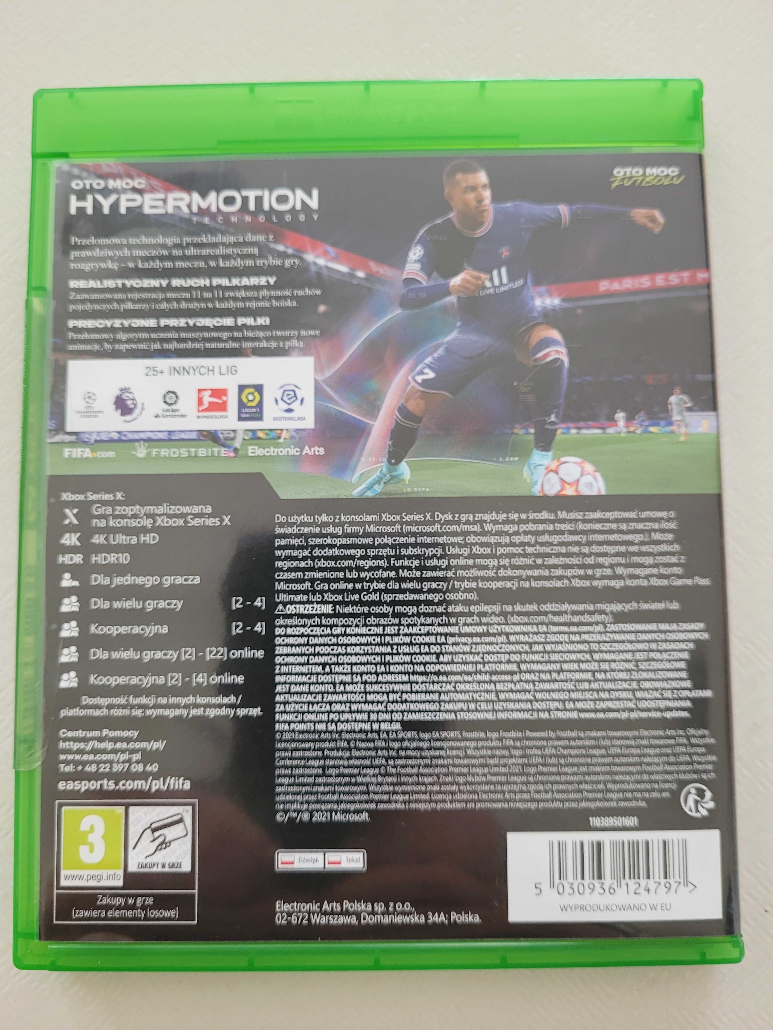 Tanio FIFA 2022 gra na konsolę Xbox series X (wersja w pudełku)