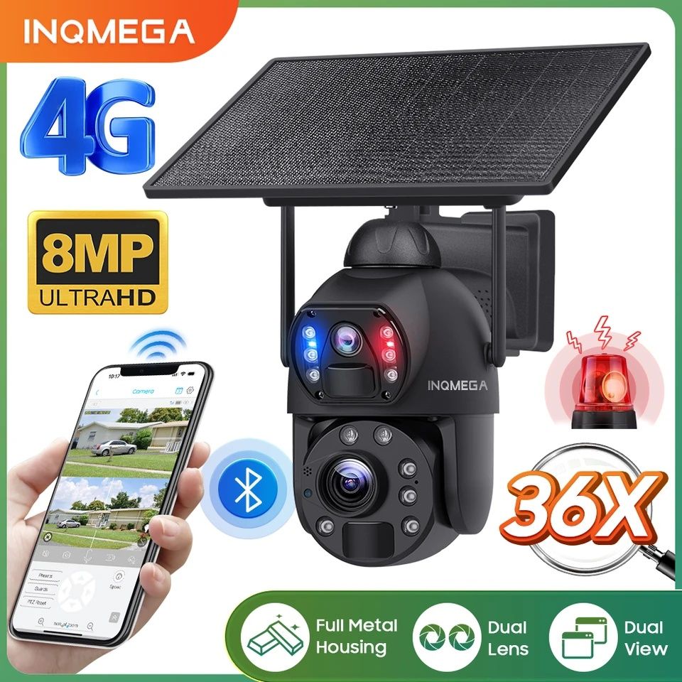 Kamera INQMEGA 4g SIM, 8MP, 4K, solarna,