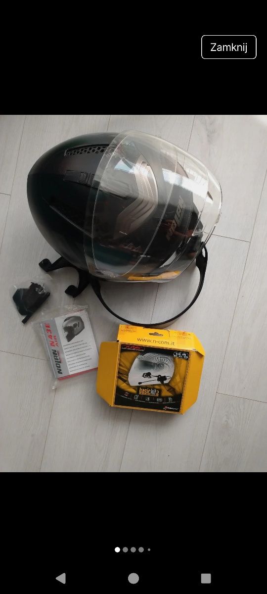 Kask motocyklowy Nolan N43 aut S n-com basickit2     n