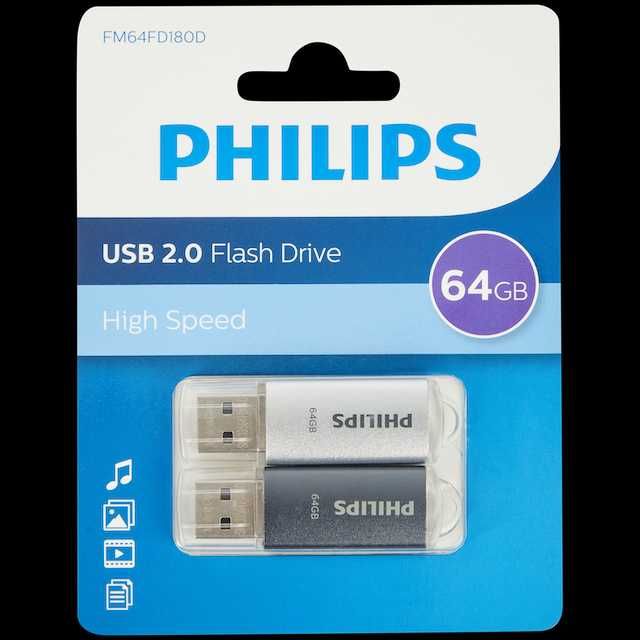 Pendrive 2 sztuki ! Nośniki USB Philips Łącznie 128 GB
2 x 64 GB