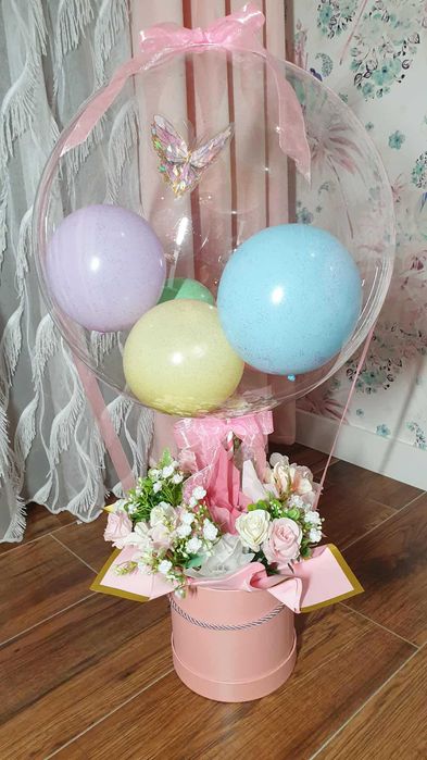 Flower box z balonem
