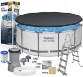Каркасний басейн Bestway 56420 (366х122 см)  фільтр,насос,тент та драб