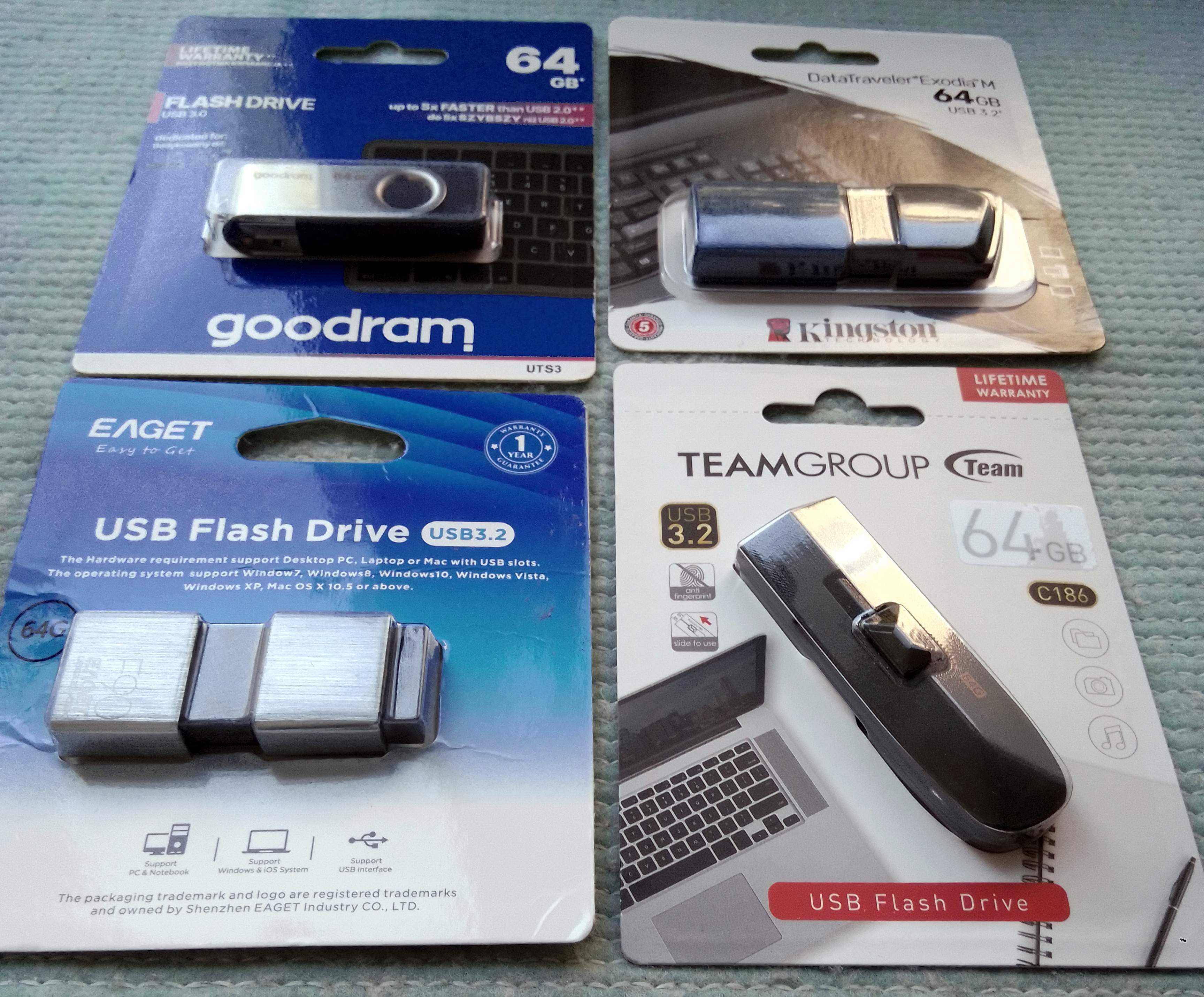 Флешка накопитель USB 2.0 3.0 Kingston Lexar Goodram 16 64 128 НОВАЯ