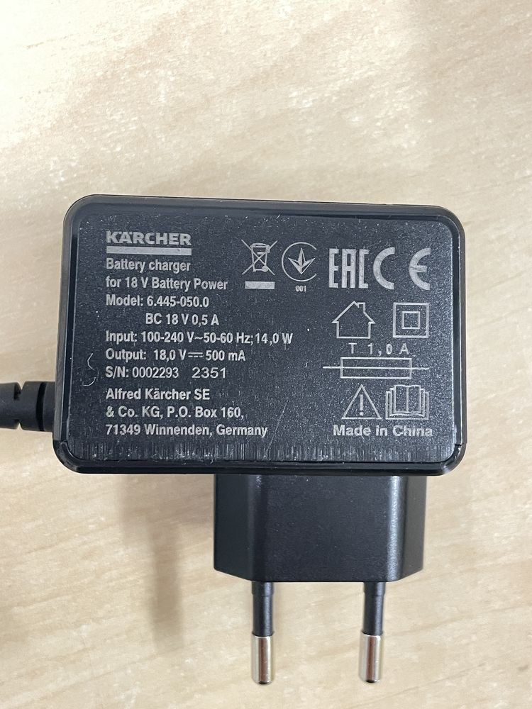 Szybka ładowarka Battery Power T 1,0 A baterii karcher 18 v
