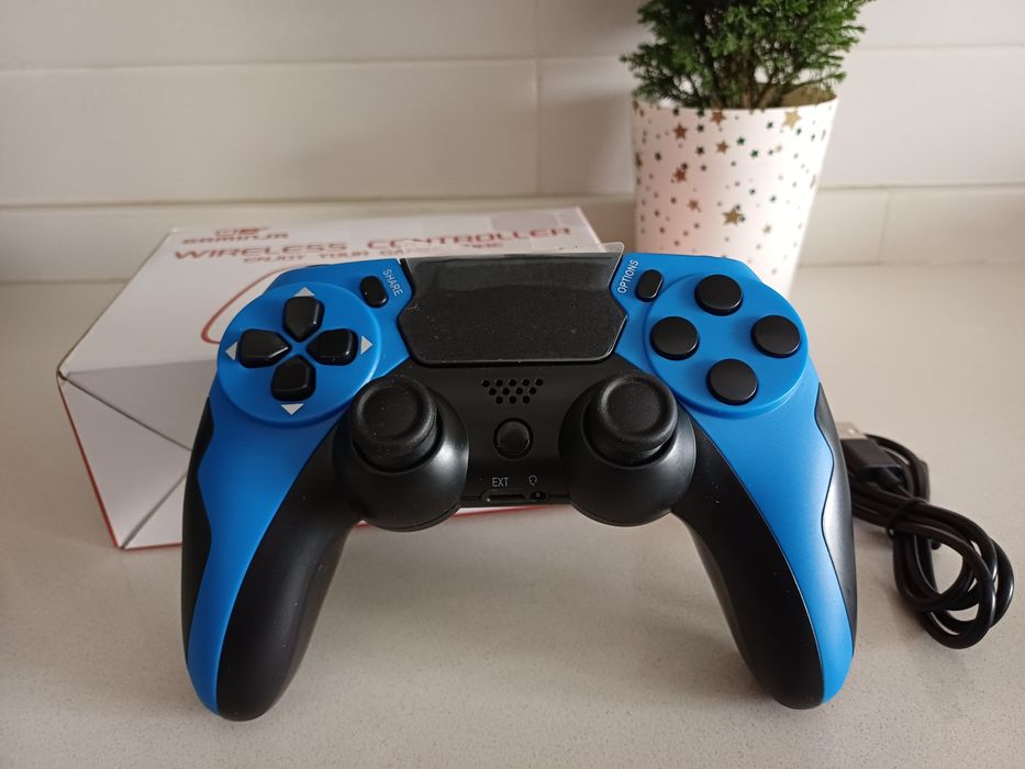 Comando PS4 wireless NOVO azul