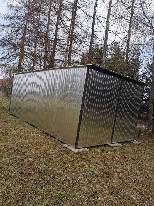 Schowek blaszany 3x5 w ocynku garaż blaszak - producent, montaż