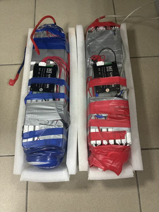 Літієві батареіі 1,7кВт.  7s 24 вольт