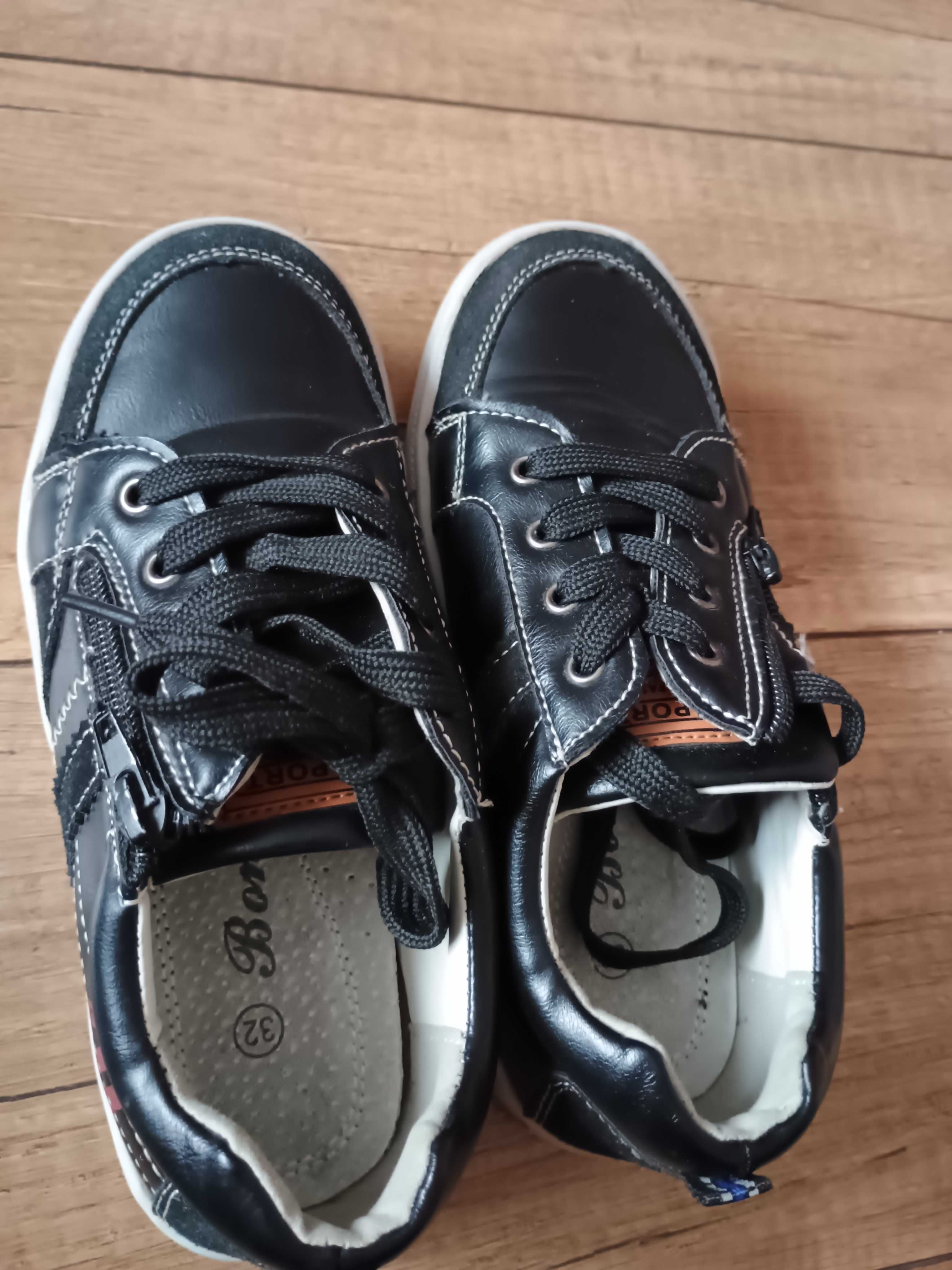 Buty dla chłopca na zamek i na sznurówkę r 32
