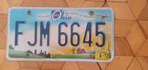 Ohio tablica rejestracyjna USA oryginal