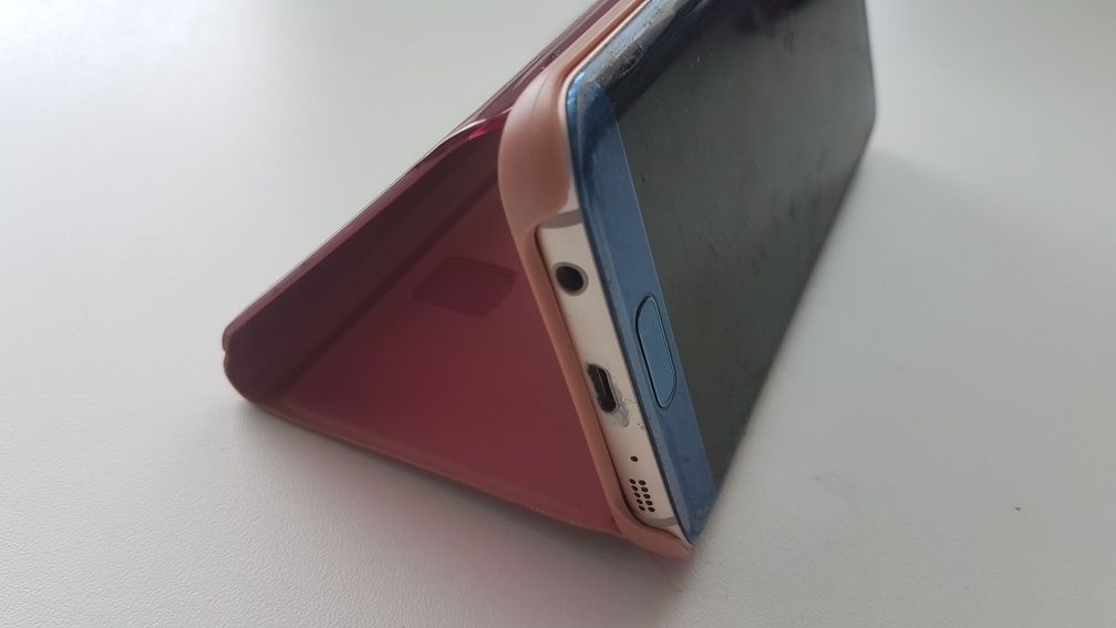 Do kolekcji - obudowa - pokrowiec s7 edge - pink - nowy