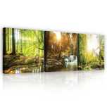 Obraz do Pokoju Sypialni Korytarz Płótno Canvas Las Natura 3D ZESTAW