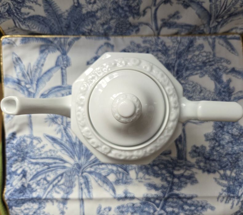 Rosenthal Maria Biała Nowy Dzbanek do Herbaty z Podgrzewaczem