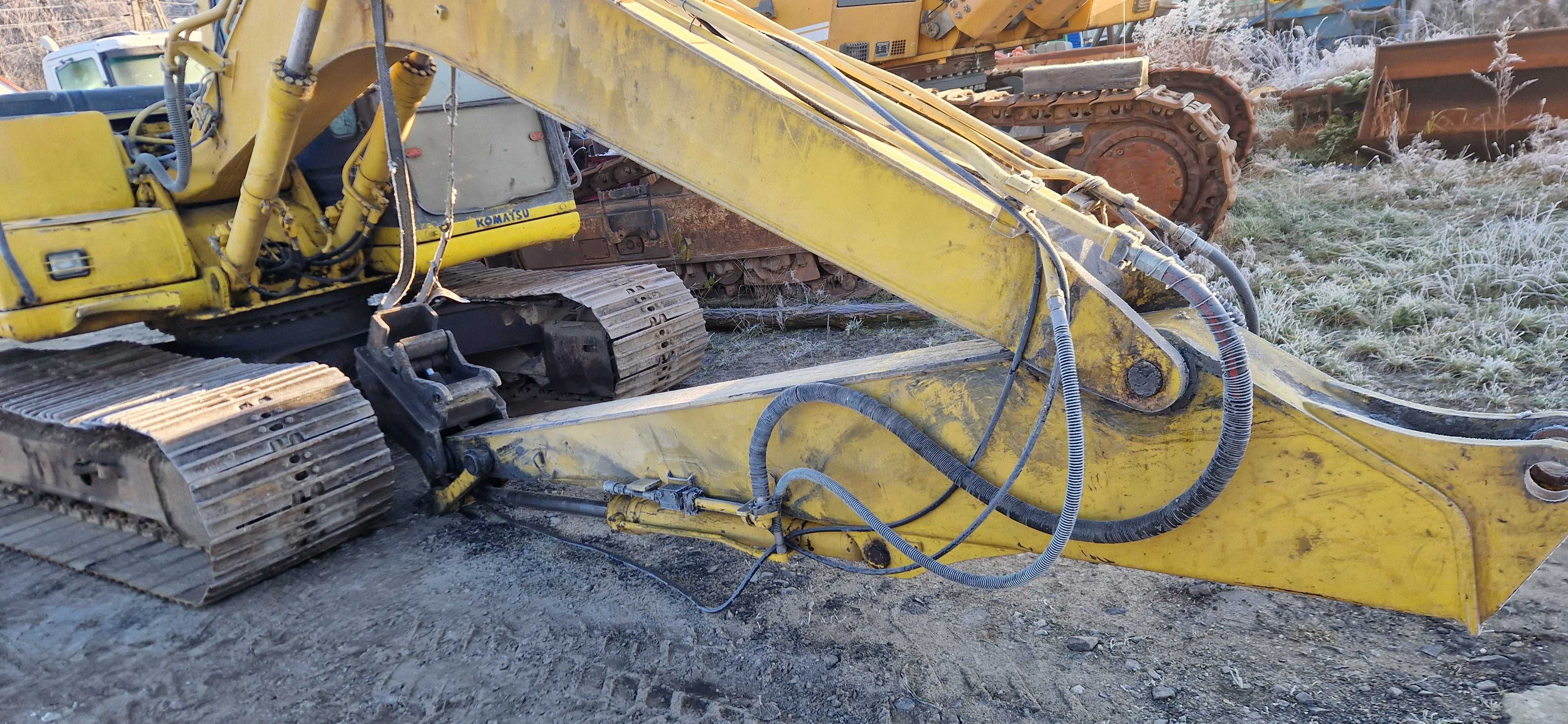 koparka komatsu pc 130-6 łyżka i szybko złącze hydrauliczne części