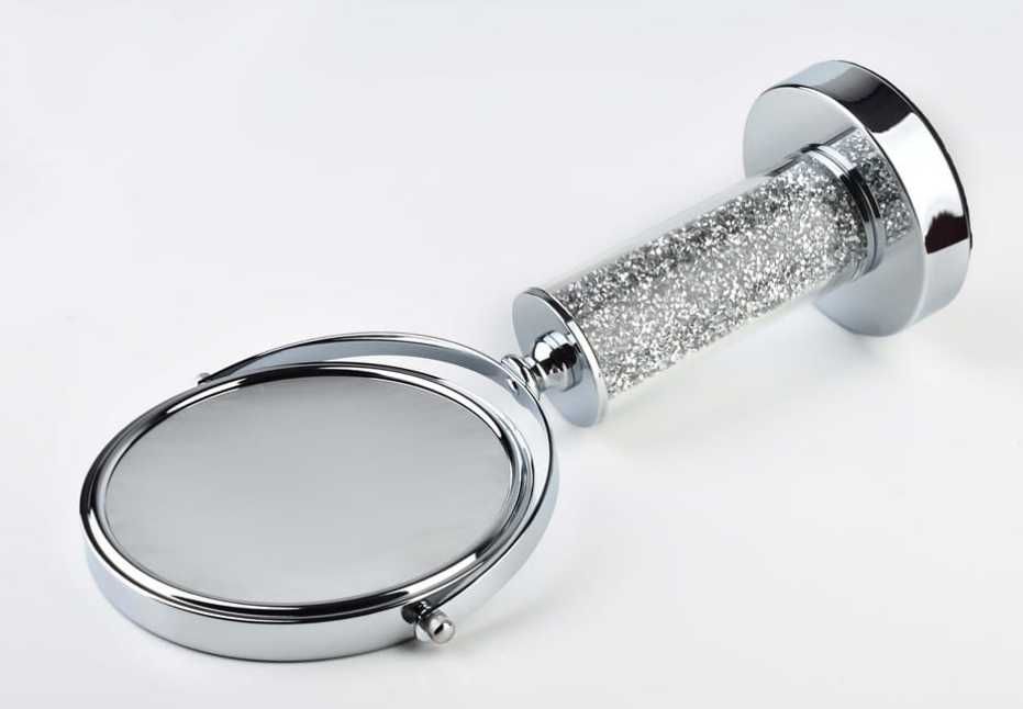 Lustro do makijażu srebrne kryształki Chantal 37cm