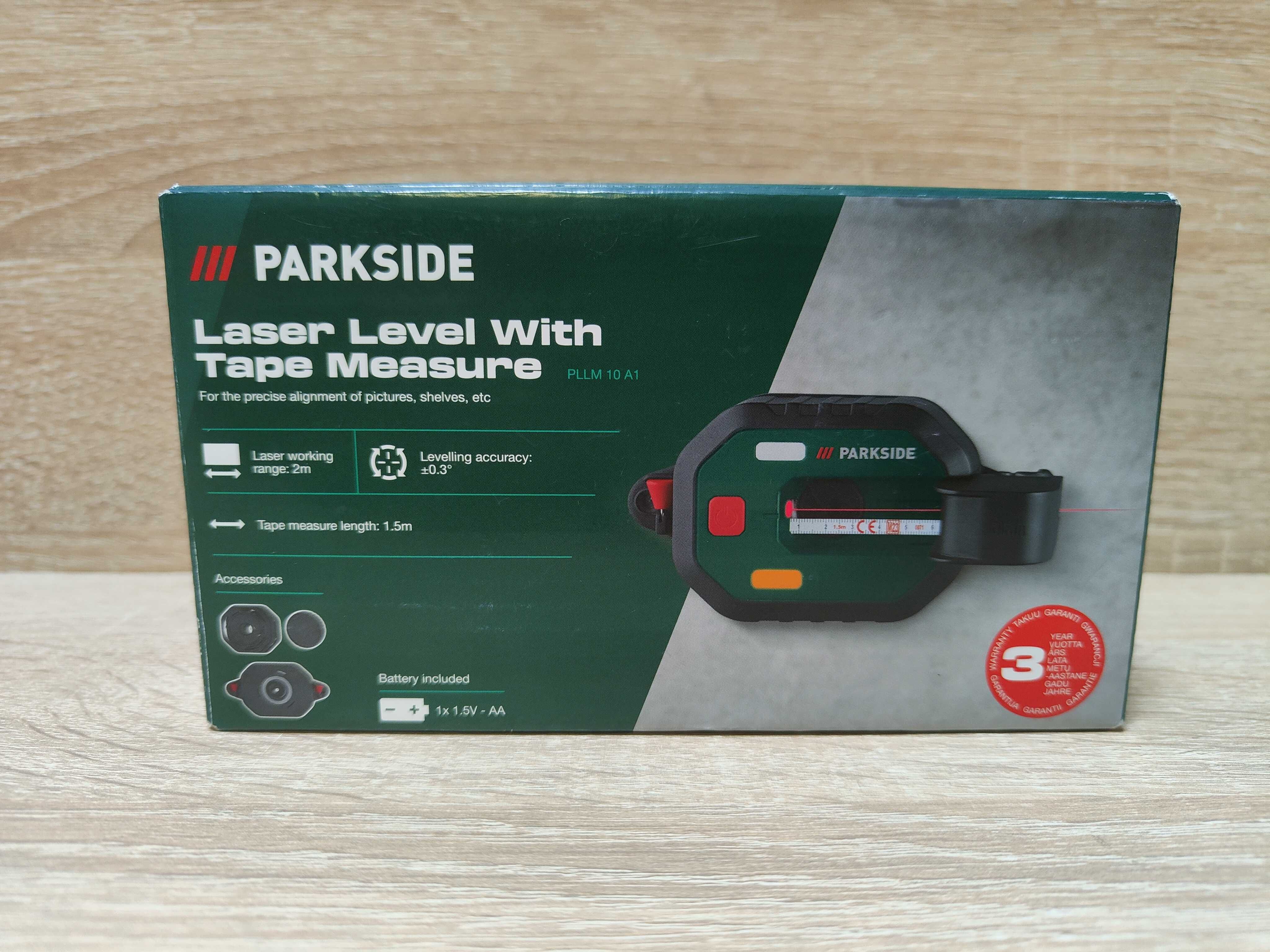 Poziomica laserowa z miarą 2m Parkside PLLM 10 A1