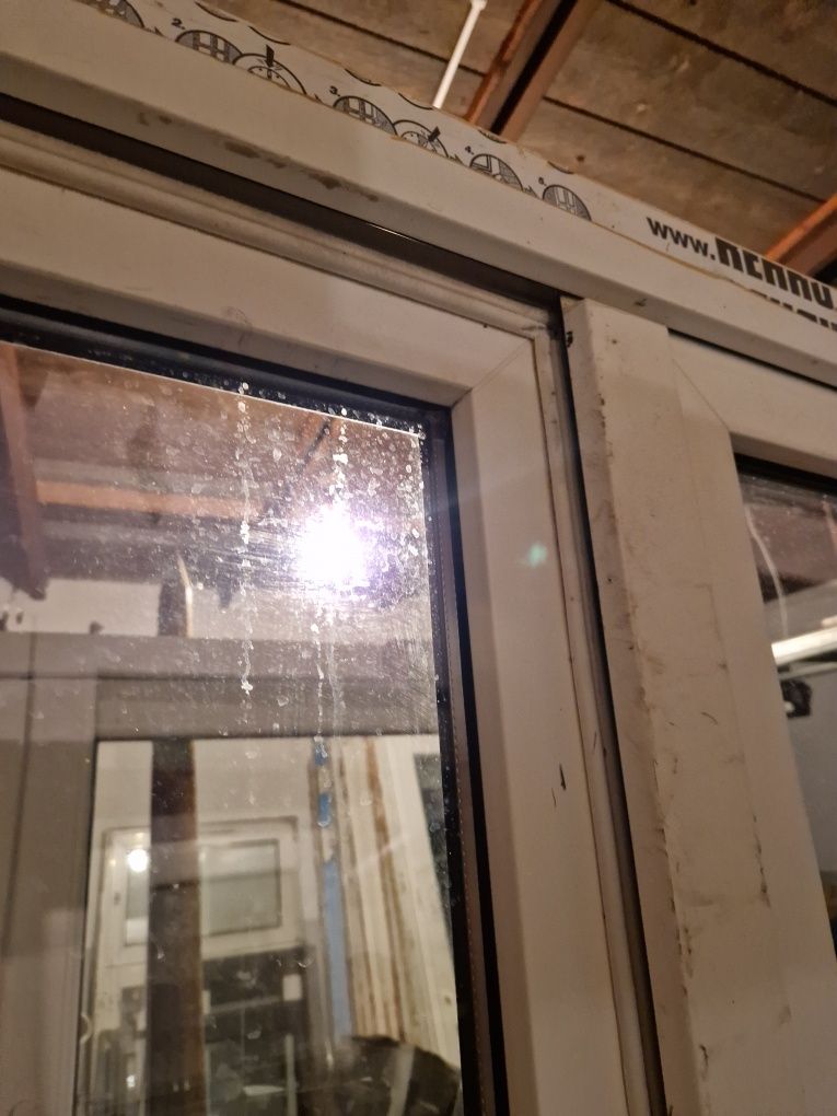 Okno  pcv drzwi 144x216.5 tarasowe z demontażu