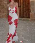 sukienka maxi kwiat XS 34 zara