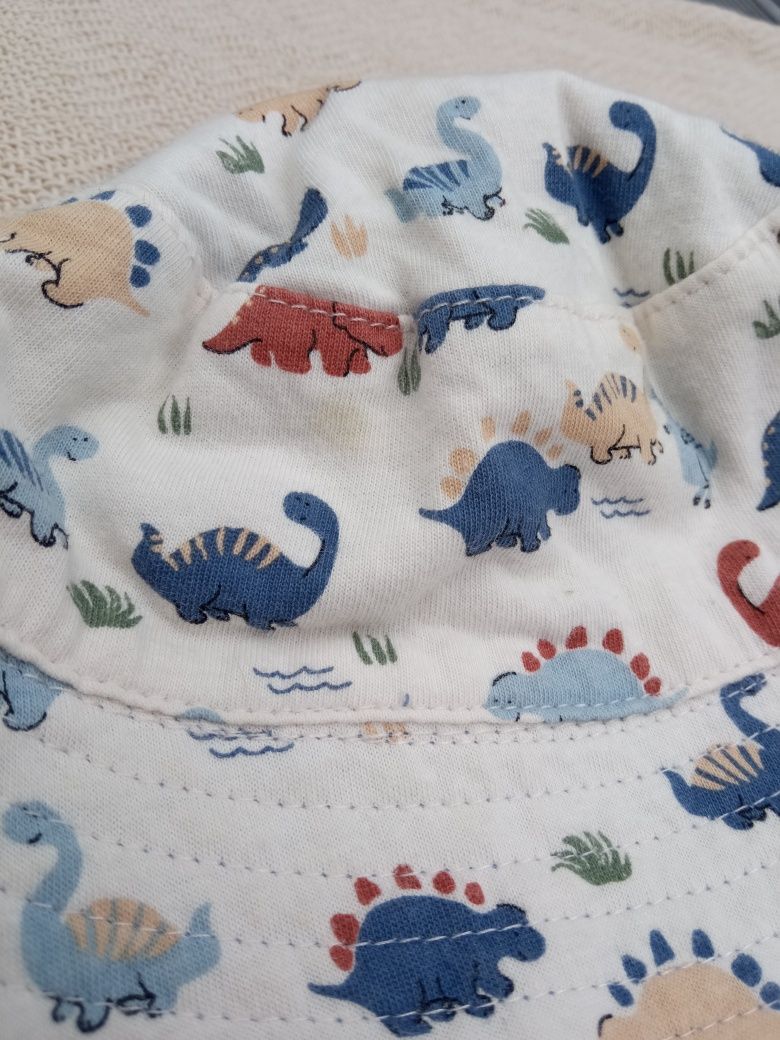 Kapelusz czapka wiązana niemowlęca H&M r.74/80