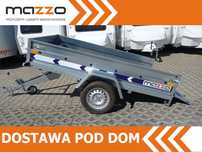 Niewiadów DOSTAWA! Przyczepka lekka wym. 232x132x35, BG7323YU UCHYLNA, resor i amortyzator! Otwierane i demontowalne burty przód/tył, kat.B  DMC 750kg! RESOR! Burty przednia i tylna otwierane i demontowalne