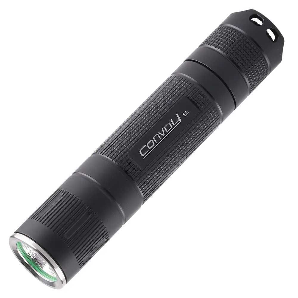 Latarka rowerowa Convoy S3, LED 4100K, ręczna, czołowa, uchwyty