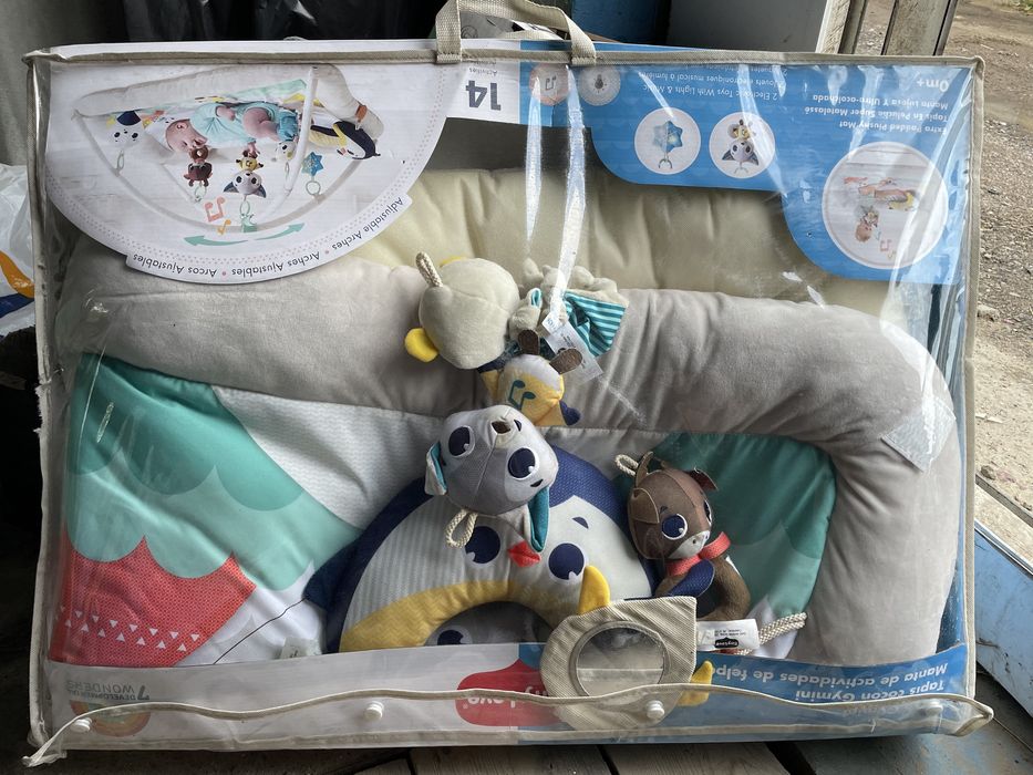 Детский коврик музыкальный с игрушками