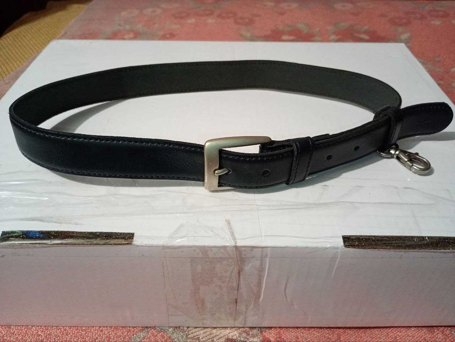 Продам Ремінь З Карабіном Натуральна Шкіра 88 см
