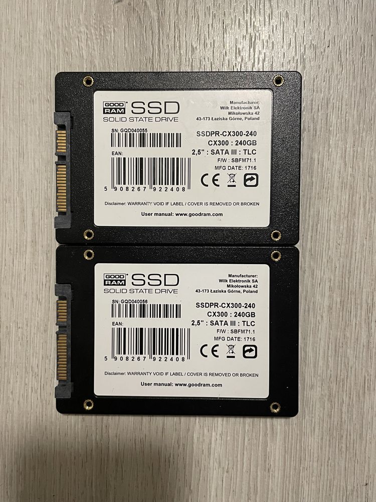 Диск ssd goodram cx300 240gb 2,5" sata iii