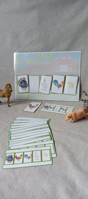 Układanka lewopolkulowa zwierzęta gospodarskie farma