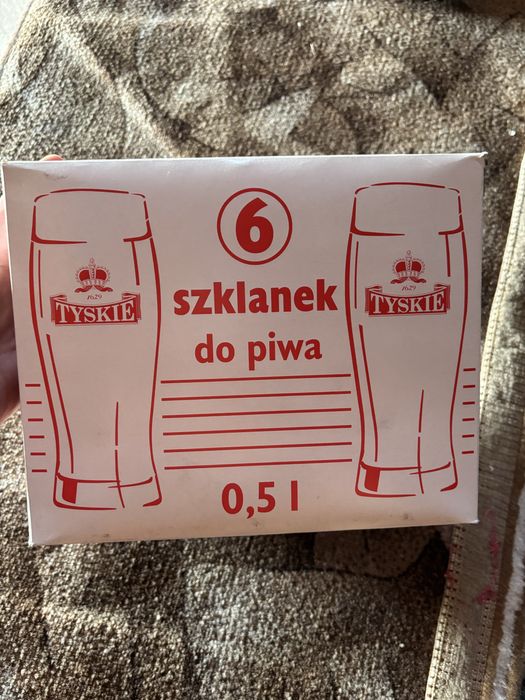 12 szklanek do piwa kufle Tyskie 500ml do piwa 0,5l cena za karton