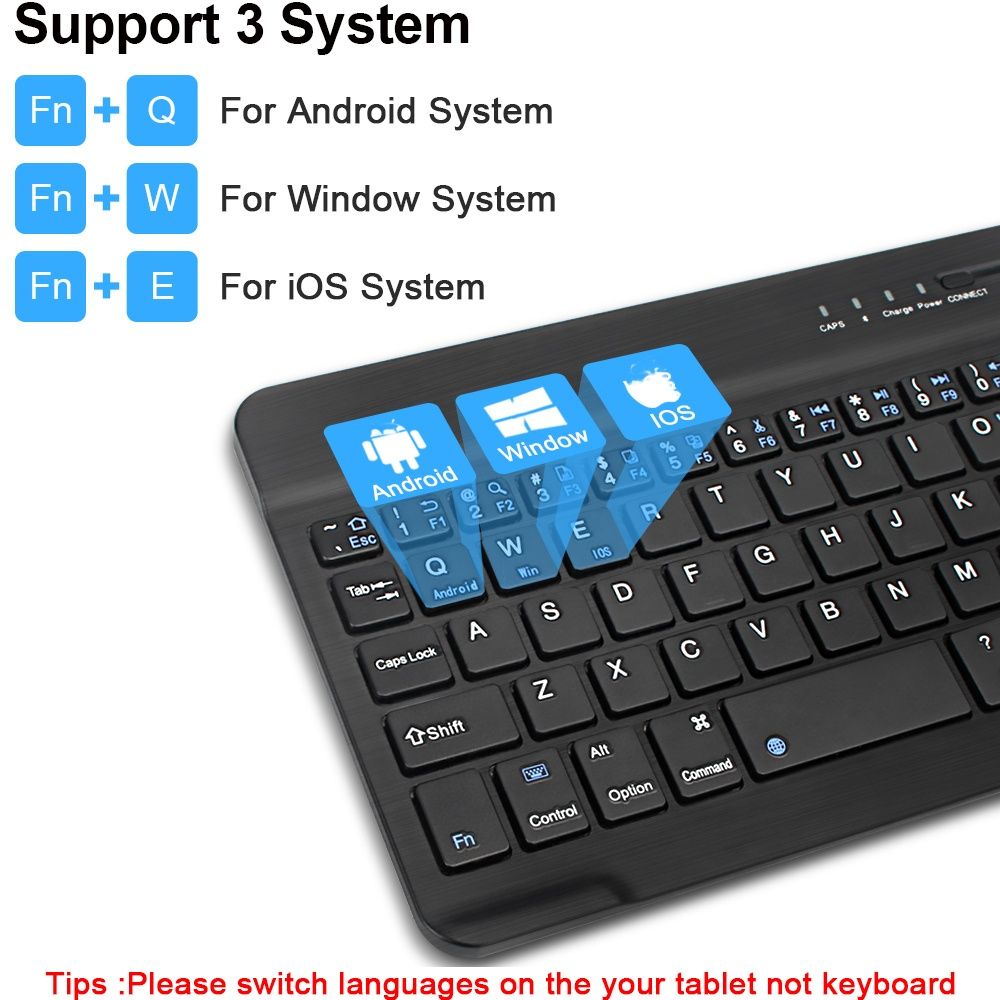 Бездротова клавіатура Bluetooth Міні-клавіатура для МасBook iPad 2.4G