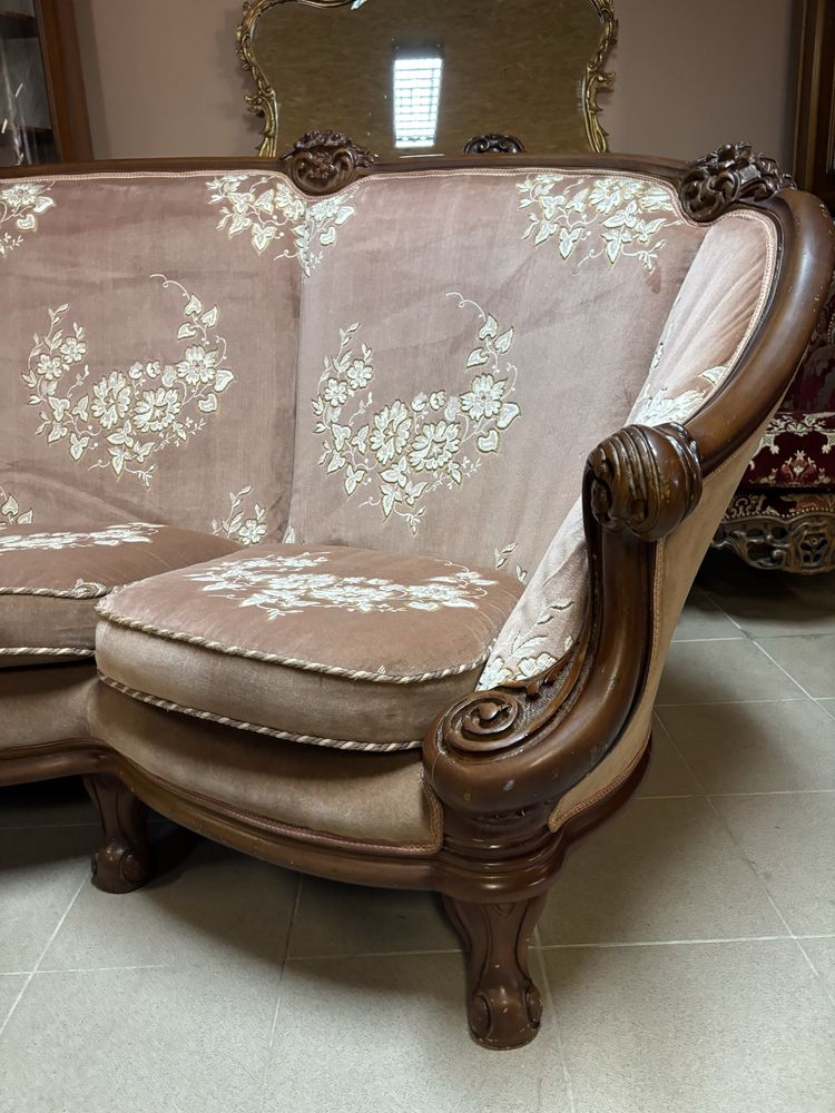 Włoski Komplet Wypoczynkowy 411 mega sofa 2 fotele meble stylowe
