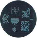 blaszka M69 płytka do wzorków do paznokci stempel zebra pręgi
