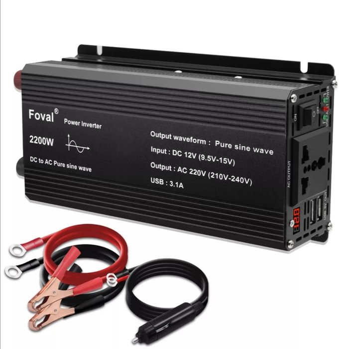 Інвертор з чистим синусом 2200Вт