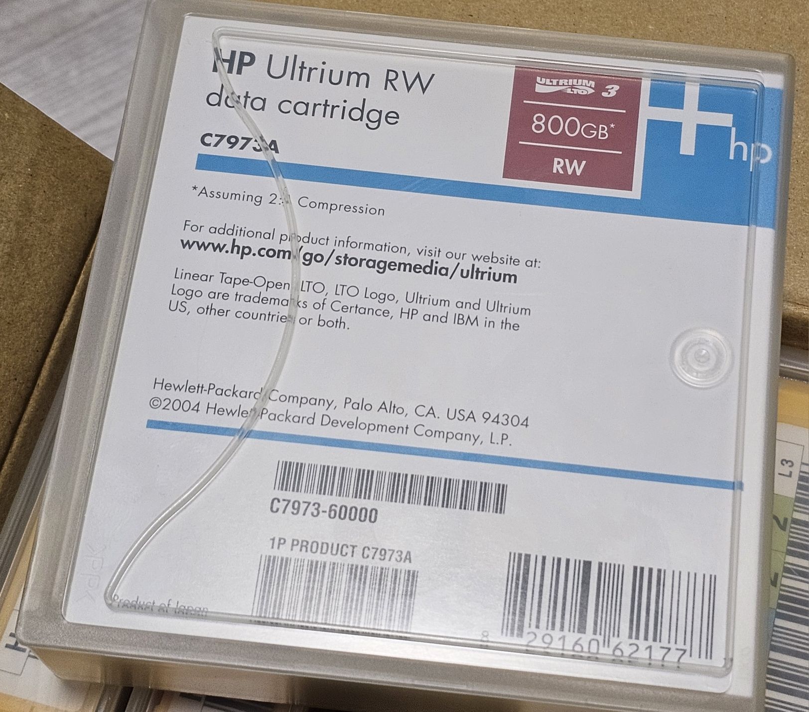 HP C7973A LTO3 Ultrium 800GB RW Data Cartridge