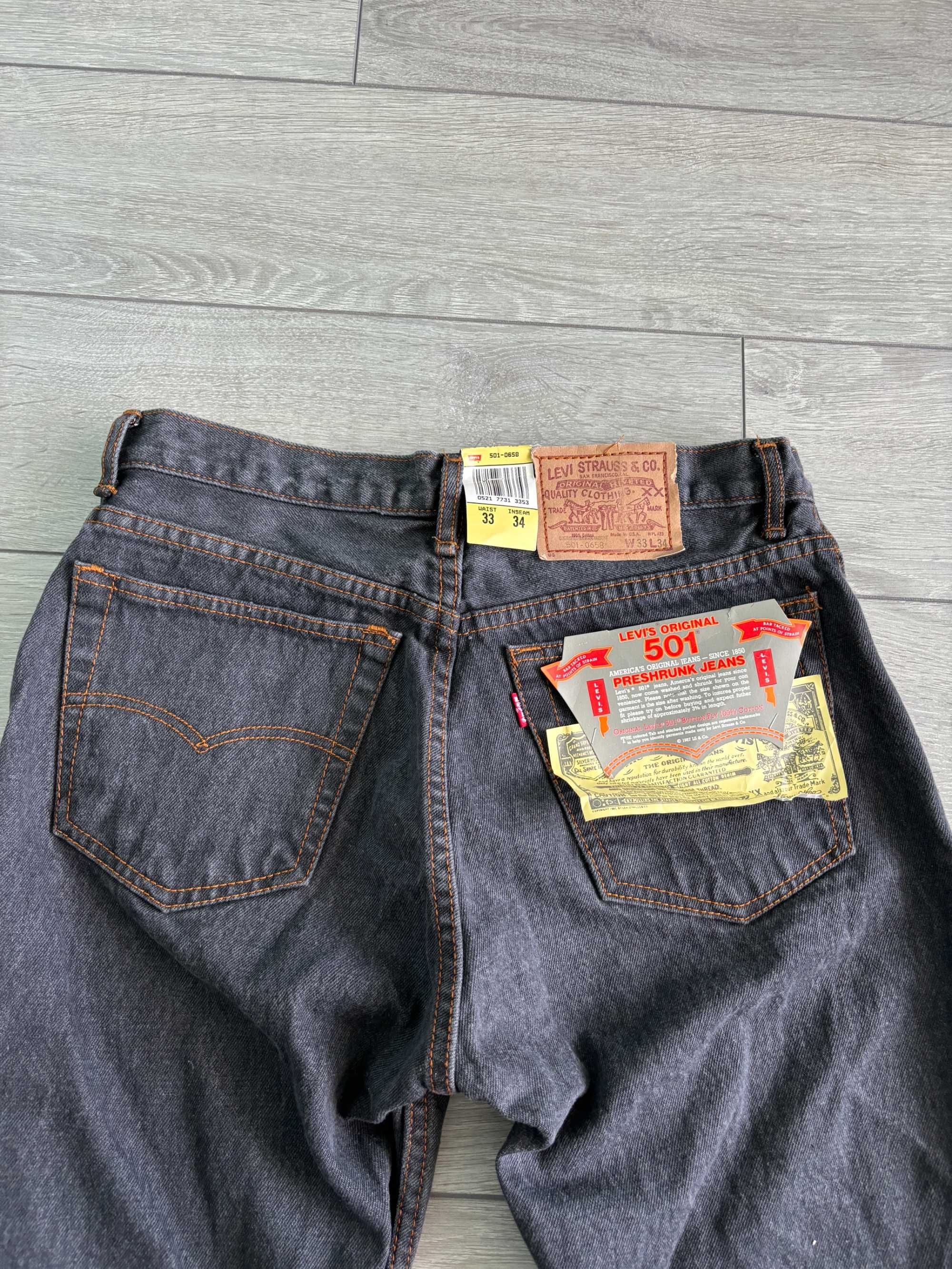 Levis 501 USA 33/34 L Л Левайс Джинсы Джинси Брюки Штаны Оригинал