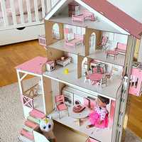 Будиночок лол лялькам барбі на 4 поверхи висувні відділи для іграшок