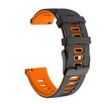 pasek do garmin 22mm czarno - pomarańczowy