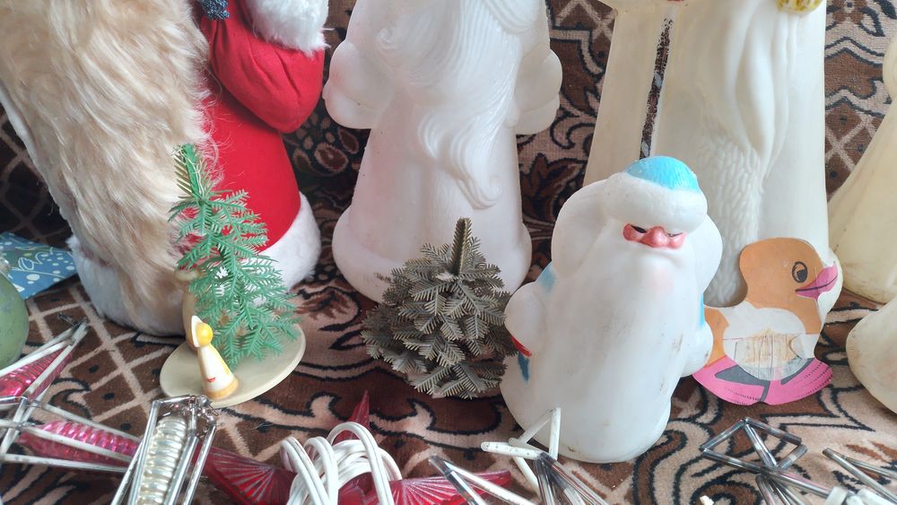 Стариные новогодние игрушки ссср деды морозы