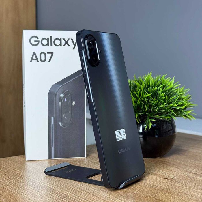 НОВИЙ Мобільний телефон Samsung Galaxy A07 4/128GB Black Смартфон