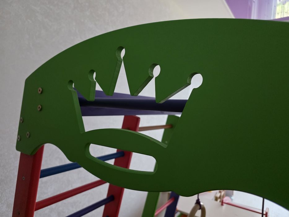 Спортивний комплекс для дому SportBaby Акварелька Plus 1-1 стіл-прибуд