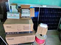 Сонячний комплект Deye 6кВт + 5кВт LiFepo4 акумулятор + панелі 4кВт