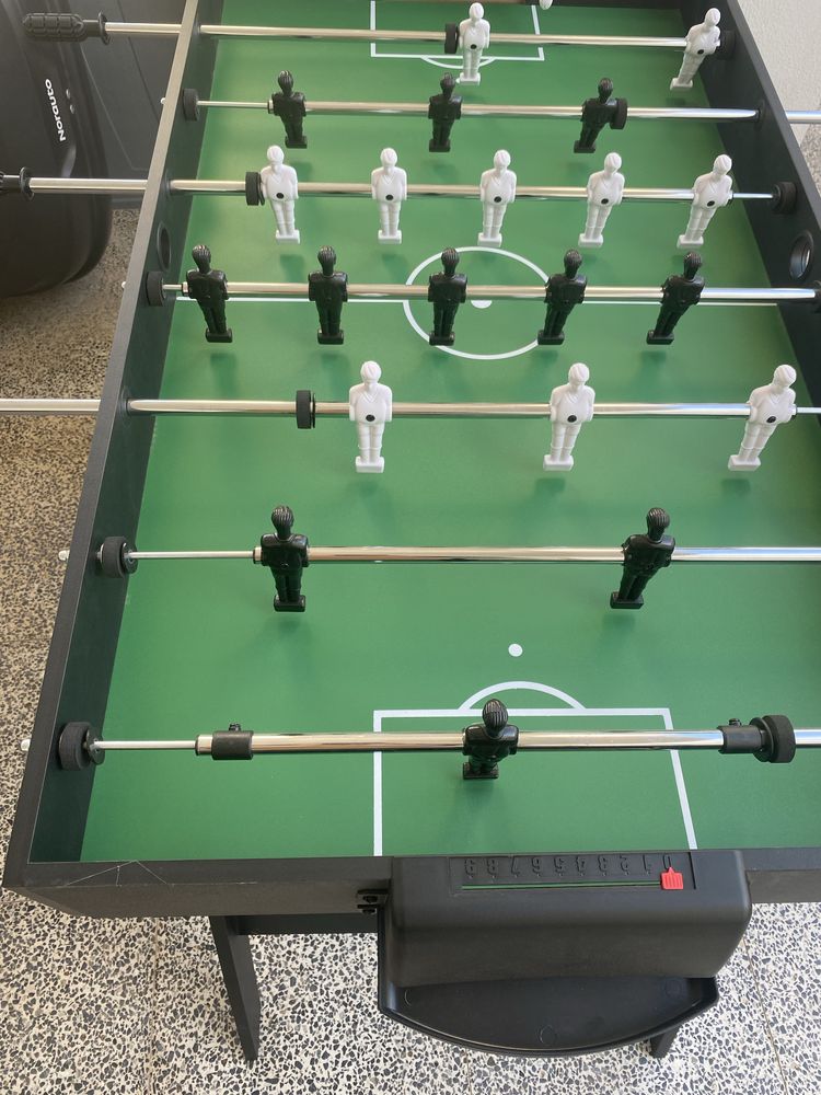 Mesa de jogos 4 em 1 snooker pingpong iice e matraquilhos