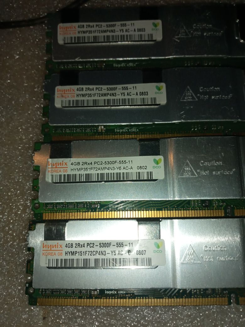 лот 20+ шт Пам'ять для сервера DDR2-667 2.4.8Gb PC2-5300F ECC FB-DIMM