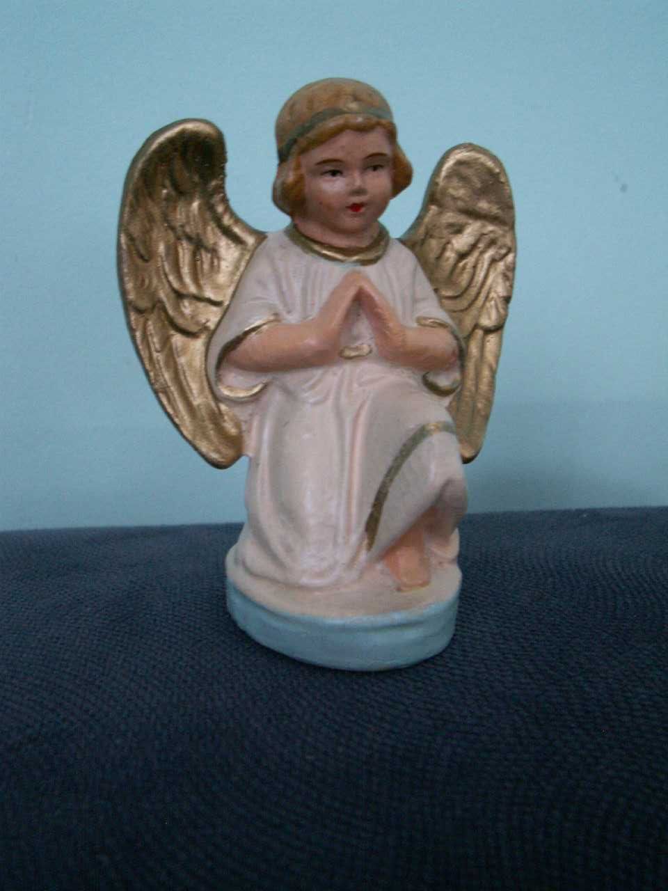 Anioł - Aniołek z masy papierowej do szopki  - Papier mâché - Szopka