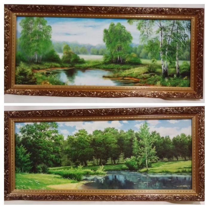 Картина 50х20см. в багетной рамке 3 см.(репродукция).