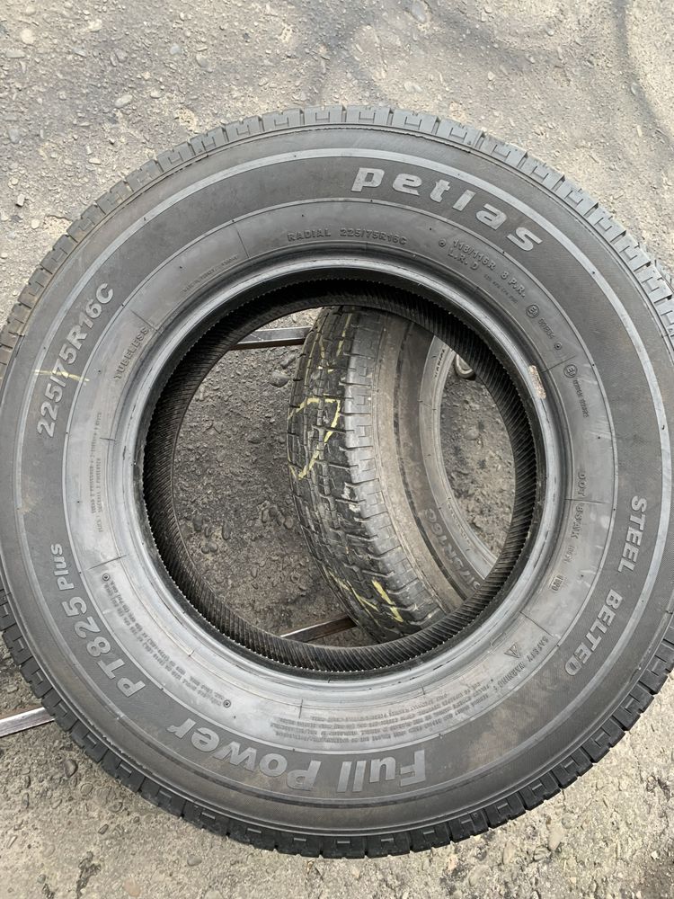 Шина  225/75 R16C Petlas 9-8,5 мм 225 75 16С