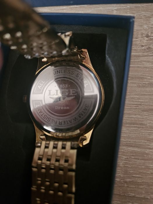 Zegarek kwarcowy męski firmy Lige.